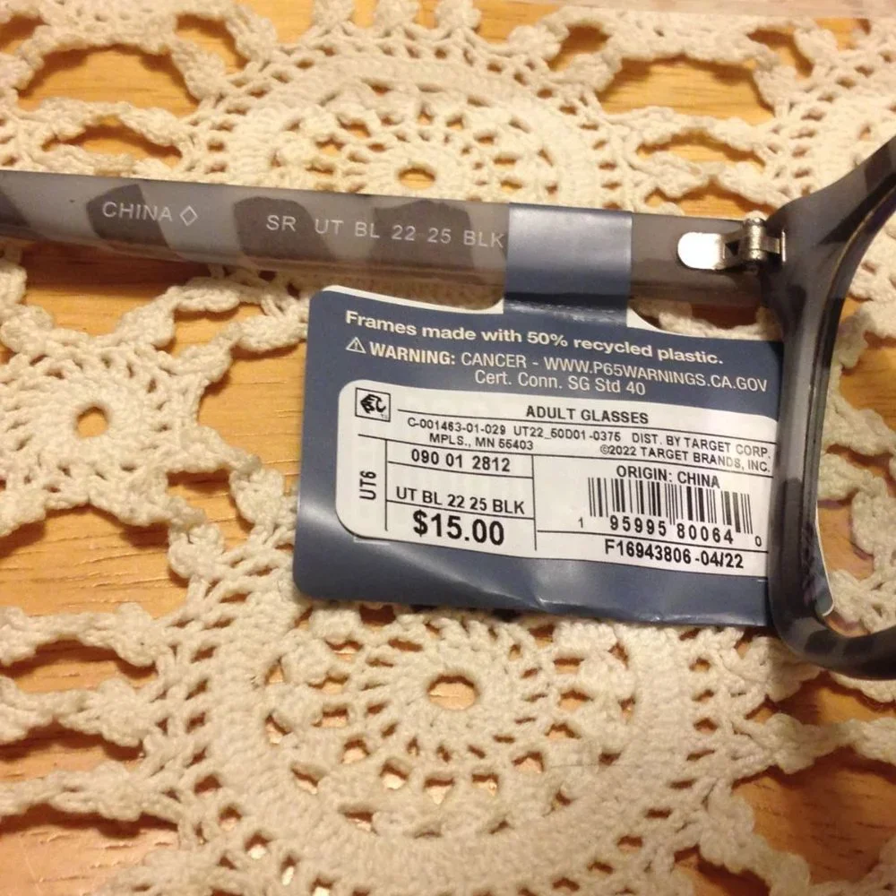 Blue Light Filtering Glasses, #2812, Universal Thread